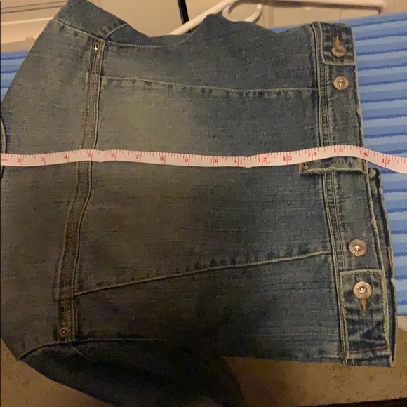 Cropped blue denim jacket - Picture 4 of 4